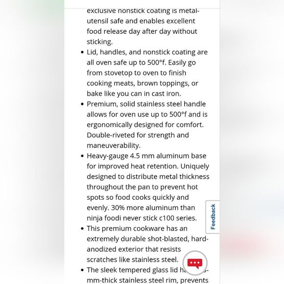 Ninja NeverStick Professional Series 3 1/2QT Saucepan w/ Lid - Picture 10 of 15